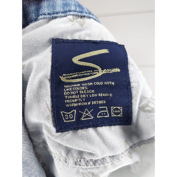 Seven7 Jeans Women's 31 Blue Light Wash Boot Cut Jeans - Picture 11 of 13